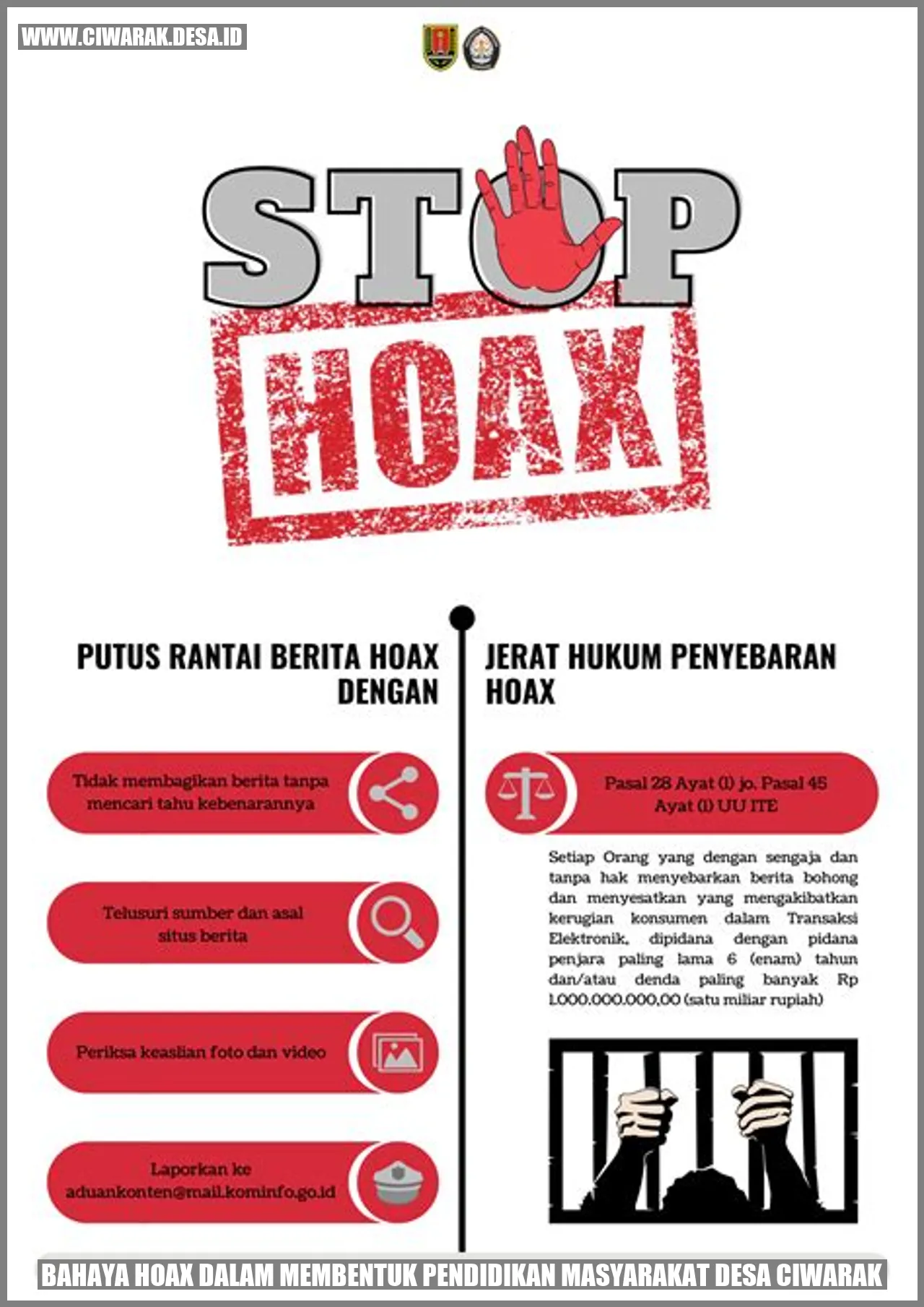 Bahaya Hoax dalam Membentuk Pendidikan Masyarakat Desa Ciwarak