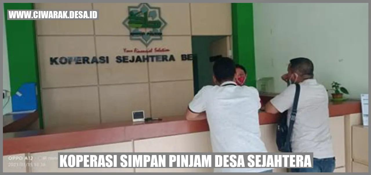 Koperasi Simpan Pinjam Desa Sejahtera